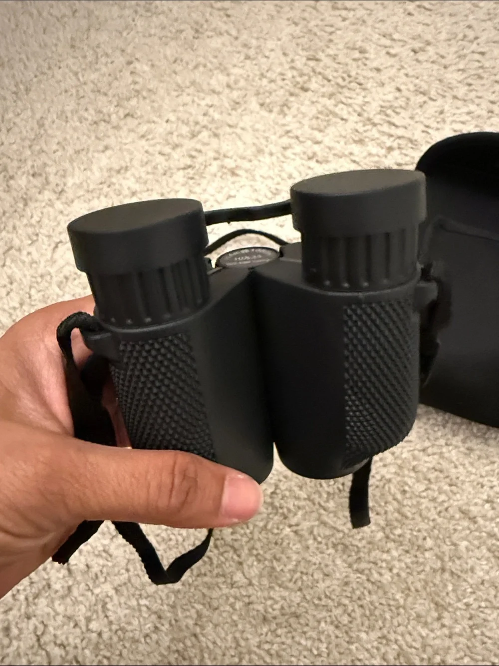Black VR Binocular Headset with Carry Case